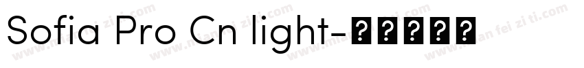 Sofia Pro Cn light字体转换